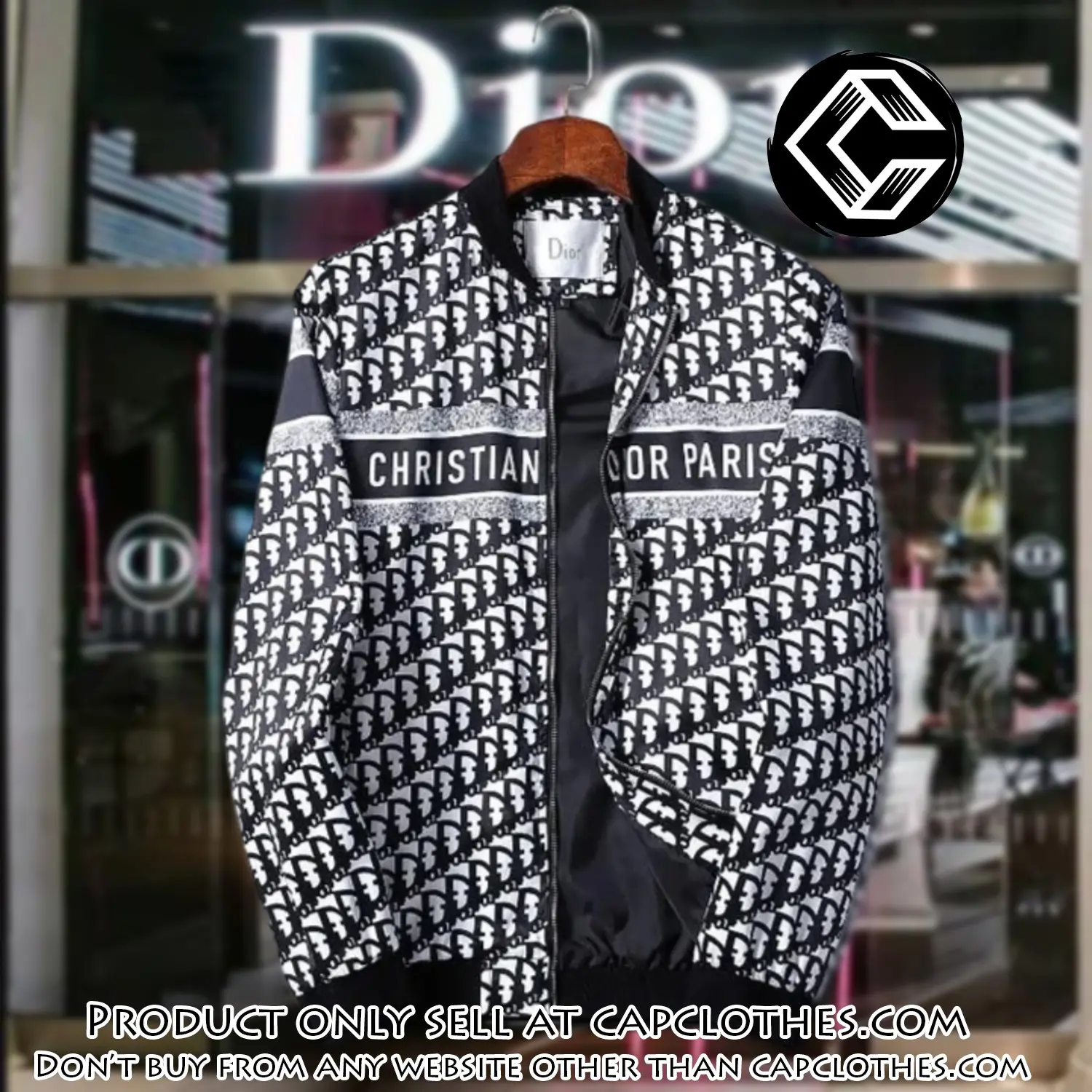 Dior luxury brand varsity zipper jacket vst1068 cc1527334